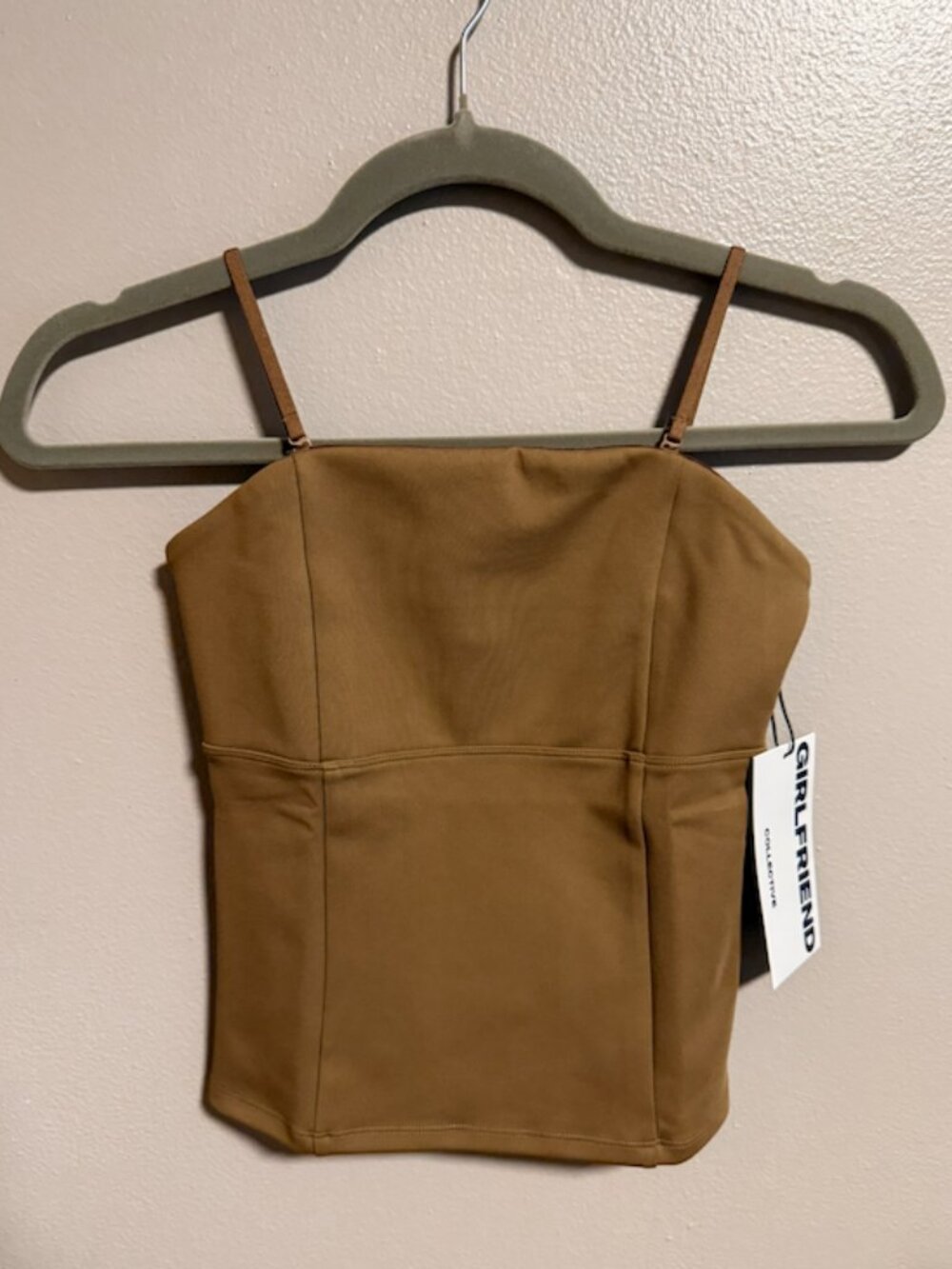NWT Girlfriend Collective Strapless Tank Top Size XS